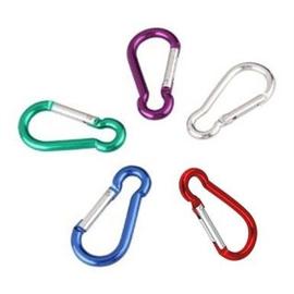Porte-clés avec petit verrou à vis, anneaux en D, Clip à crochet