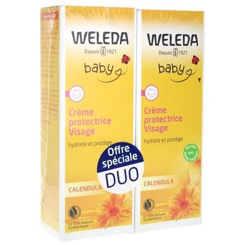 Weleda - Duo Crème Visage Calendula Bébé 1 Unité 