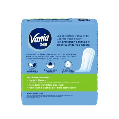 Vania - Serviettes Hygiéniques, Maxi Confort, Super, 16 16 Un 