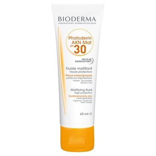 Bioderma Photoderm Akn -  Fluide Solaire Matifiant Spf 30 - 40 Ml 