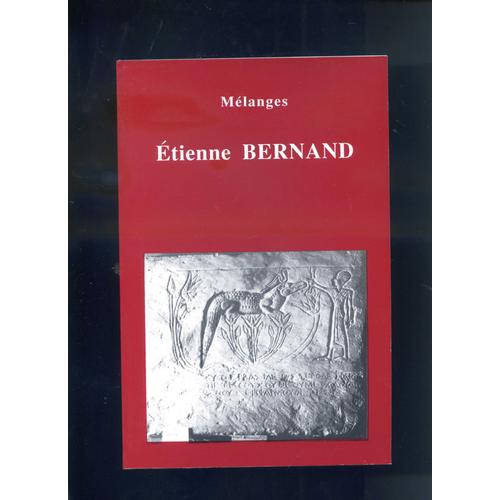 Mélanges Etienne Bernand