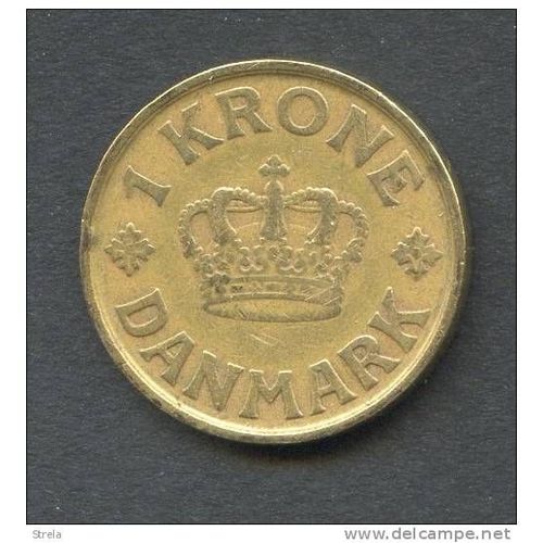 Danemark = Pièce De 1 Krone, Année 1939, En Bronze-Alu.