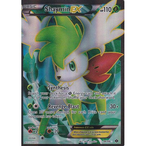 Carte Pokemon - Shaymin Ex - 94/99 - Destinees Futures - Version Anglaise -