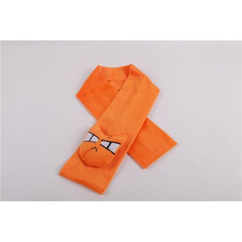 Écharpe Fantaisie Peluche Accessoire Orange Cosplay Déguisement Tête Chat Neko Adulte Enfant Mixte Manga Anime Doux Chaud Mignon Hiver Montagne Black Sugar