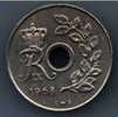 Danemark = Pièce De 25 Ore, Année 1968, En Cupro-Nickel