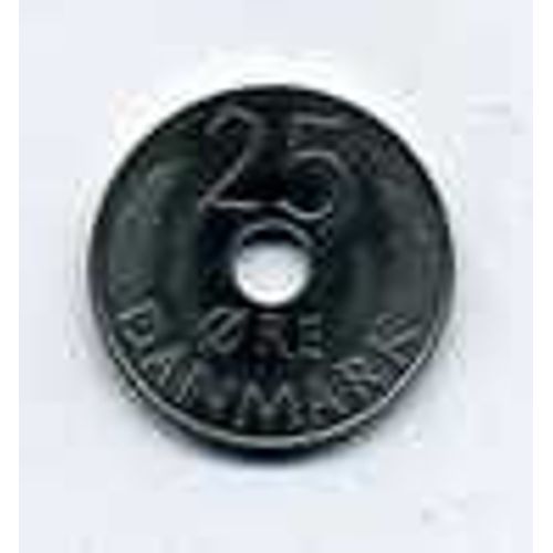 Danemark = Pièce De 25 Ore, Année 1979, En Cupro-Nickel