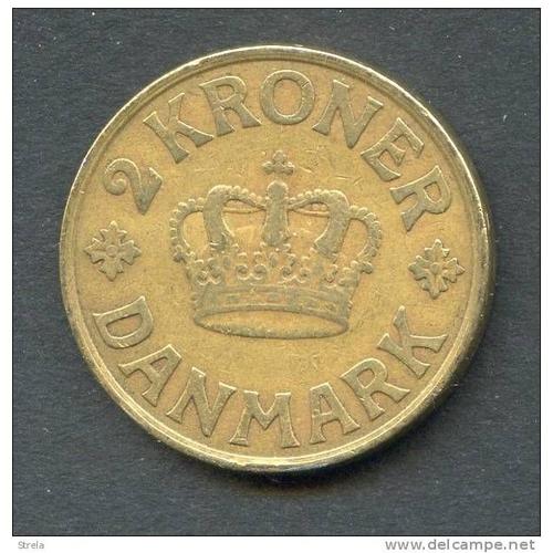 Danemark = Pièce De 2 Kroner, Année 1926,  En Bronze-Alu. (Rareté)