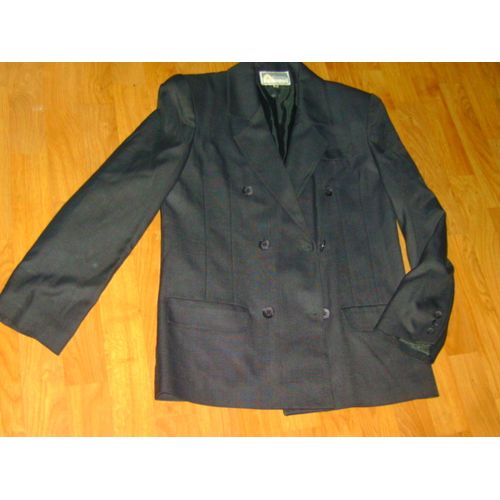 Veste Burton Grise Boutonnage Double