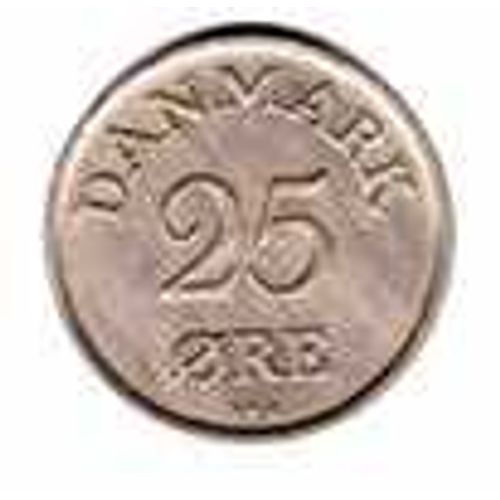 Danemark = Pièce De 25 Ore, Année 1949, En Cupro-Nickel