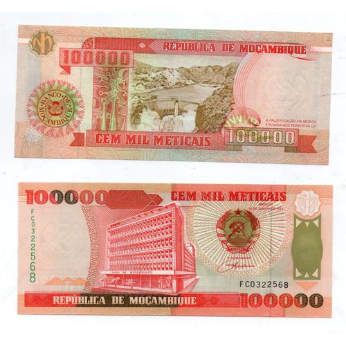 Mozambique 100 000 Meticais 1993