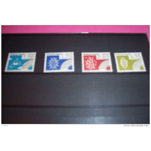 Serie France Neuf Preoblitere  4 Timbres Des Elements 1988