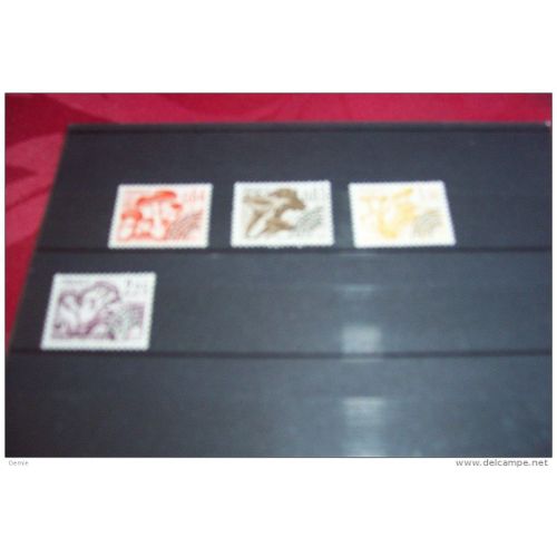 Serie France Neuf Preoblitere  4 Timbres De Champignons