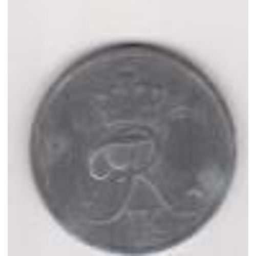 Danemark = Pièce De 2 Ore, Année 1957, En Zinc