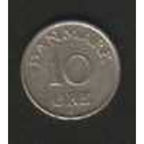 Danemark = Pièce De 10 Ore, Année 1956,  En Nickel