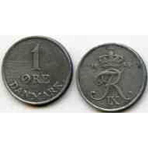 Danemark = Pièce De 1 Ore, Année 1959, En Zinc
