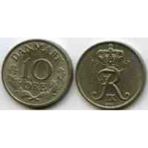 Danemark = Pièce De 10 Ore, Année 1961,  En Nickel