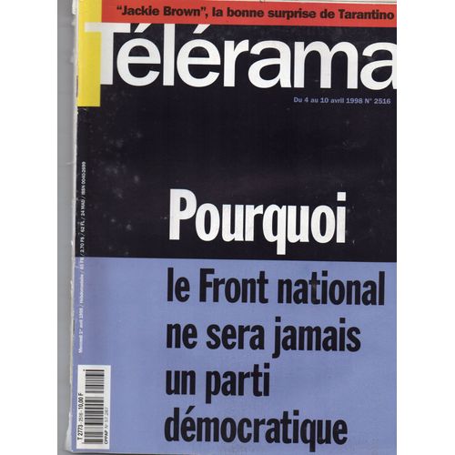 Telerama N° 2516 Du 04/04/1998