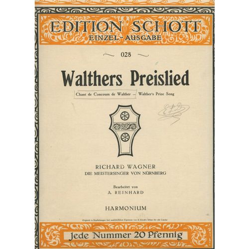 Walthers Preislied De Meisersinger Von Nuernberg De Wagner