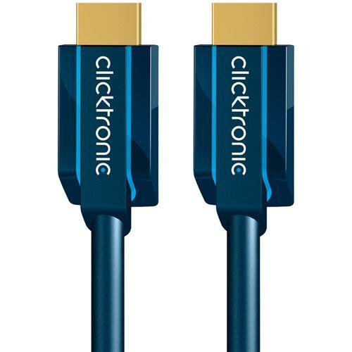 CLICKTRONIC CAVO HDMI¿ AD ALTA VELOCITÀ CON ETHERNET (HDMI A/A) 20 MT