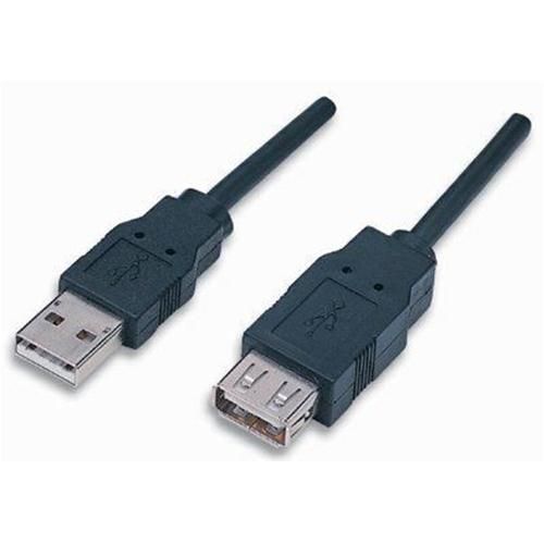 Manhattan - Rallonge de câble USB - USB (F) pour USB (M) - USB 2.0 - 50 cm - noir