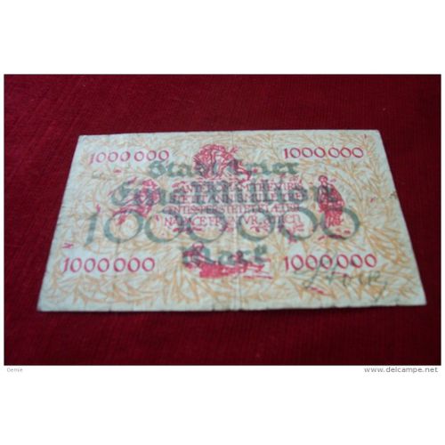 Billet De 1000 000 Mark 1923 No 65610