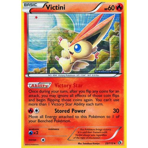 Victini 23/113 Pokémon Legendary Treasures