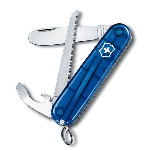 Couteau Suisse 5 Pièces My First Victorinox 2 Bleu Translucide