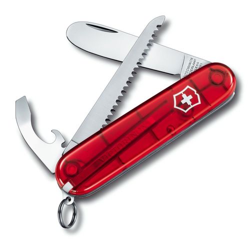 Couteau Suisse 5 Pièces My First Victorinox 2 Rouge Translucid