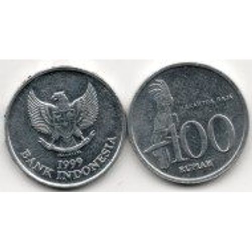 Indonésie :  Pièce De 100 Rupiah, Année 1999, En Alu, ( Perroquet )