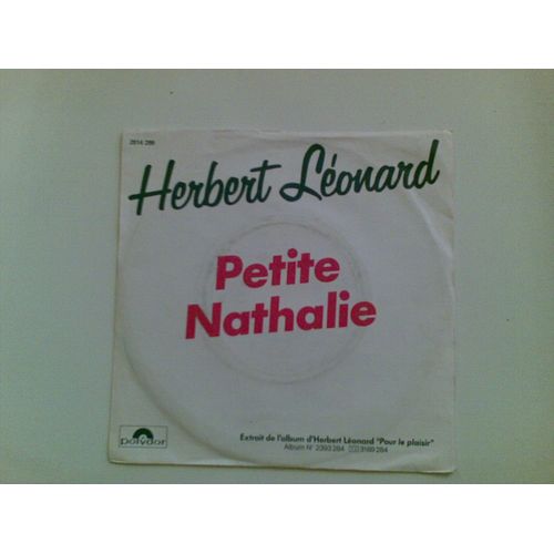 Face1: Petite Nathalie/ Face2: Mon Pas Dans La Ville