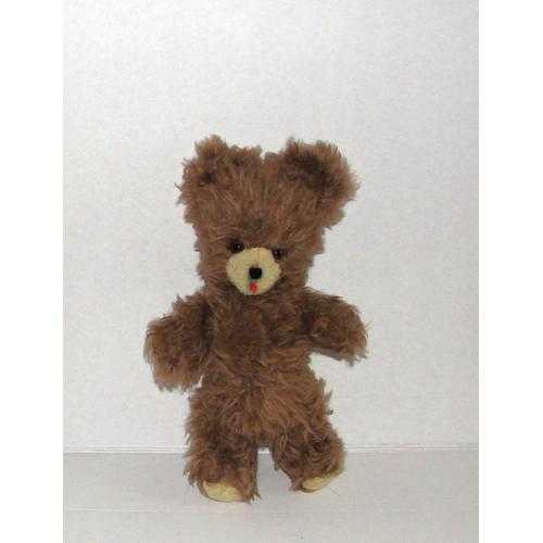 Ours Teedy Bear Articulé Avec Yeux En Verre Peluche Vintage Anima Paris(1960 Environ)  26cm