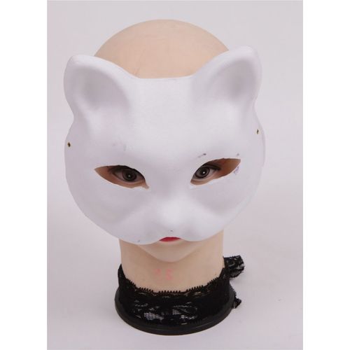 Déguisement Décoration Déco Costume Cosplay Demi-Masque Loup Chat Neko Animal Animaux Carton Dur Blanc Deux Attaches Elastique Spectacle Bal Masqué Soirée Sortie Théâtre Black Sugar