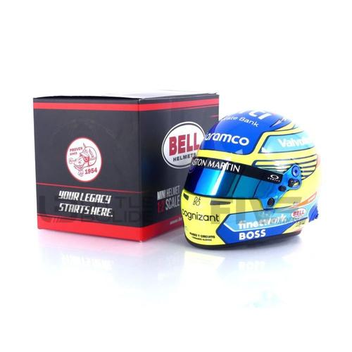 Mini Helmet 1/2 4100308 Casque Fernando Alonso - Aston Martin 2024 Diecast Modelcar-Mini Helmet