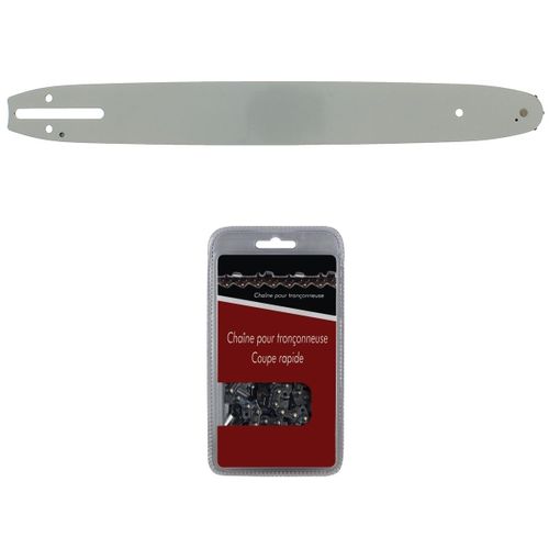 Guide 40 cm (16 pouces) + chaîne 56 maillons - Compatible tronçonneuses HUSQVARNA
