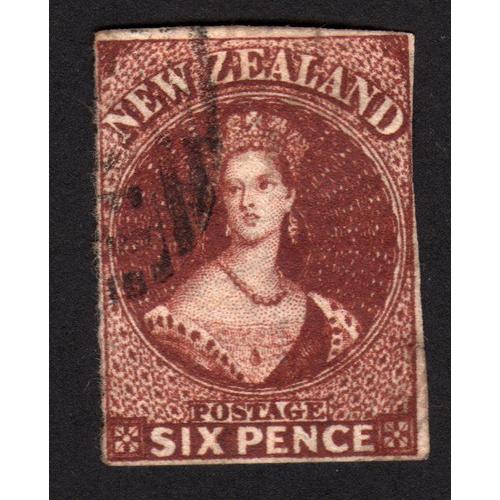 La Reine Victoria, Six Pence Brun, 1855