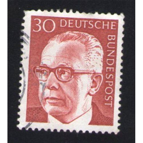 Allemagne Oblitération Ronde Used Stamp 30 Président Gustav Heinemann
