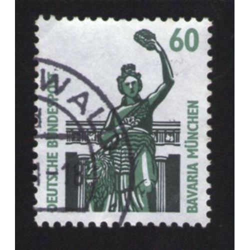 Allemagne Oblitération Ronde Used Stamp Statue Bavaria München