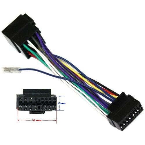 Aerzetix - Adaptateur E6 ISO câble convertisseur faisceau fiche pour  autoradio SONY CDX-4160 4170 4180 4240 4250 4260 5700 9100 RDS R RV RW  CDX-A250 CDX-C 90 480 560 570 580 610 760 780 810 860 880