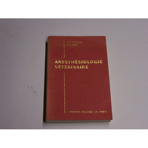 Anesthesiologie Veterinaire