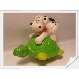 Figurine Les 101 Dalmatiens - Chien Sur Tortue 71 - Happy Meal - Mcdo 1998