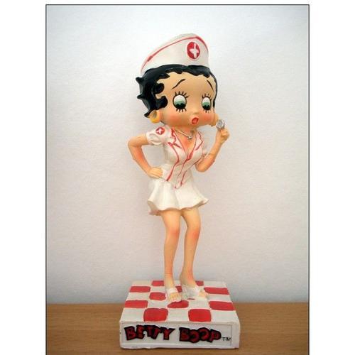 Figurine Betty Boop Infirmiere - Resine - Mesure 13 A 15 Cm - N°2