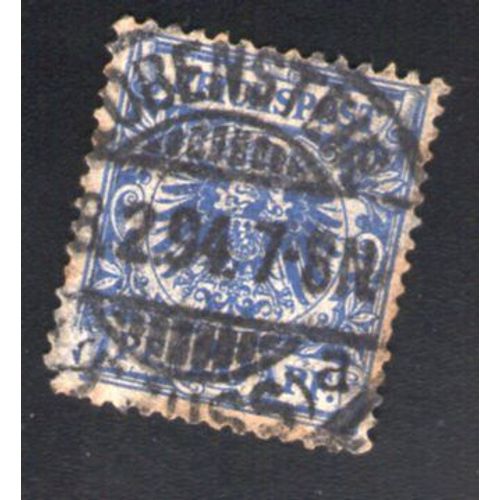 Allemagne Oblitération Ronde Used Stamp Reich Post Bleu
