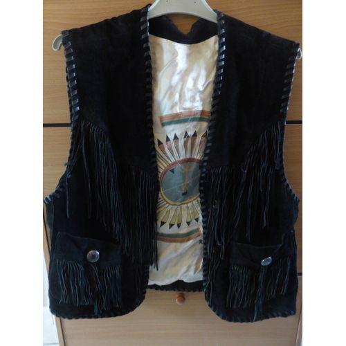 Gilet Western Redskins Cuir