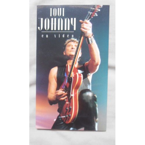 Johnny Hallyday Bon De Preco/Bon De Commande "Tout Johnny En Video" Tres Belle Plaquette Cartonnee