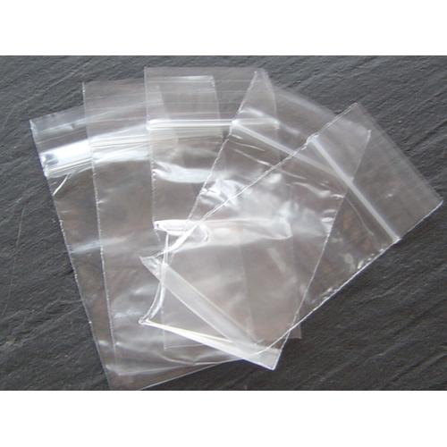 70 Sachets Zip En Plastique 40x60mm