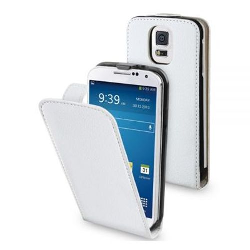 Etui Rabat Blanc Pour Samsung "Galaxy S5"