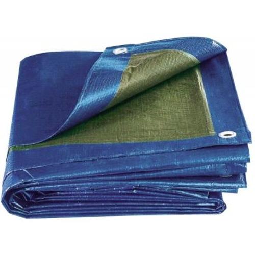 Bache serie lourde bleu vert 135gr m2 4x 5m