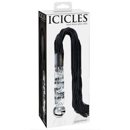 Gode Fouet En Verre Icicles No. 38 - 65 Cm