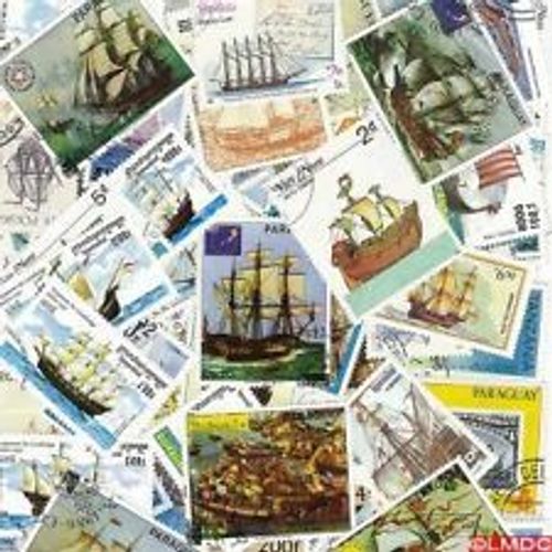 Voiliers 300 Timbres Differents Du Monde Entier