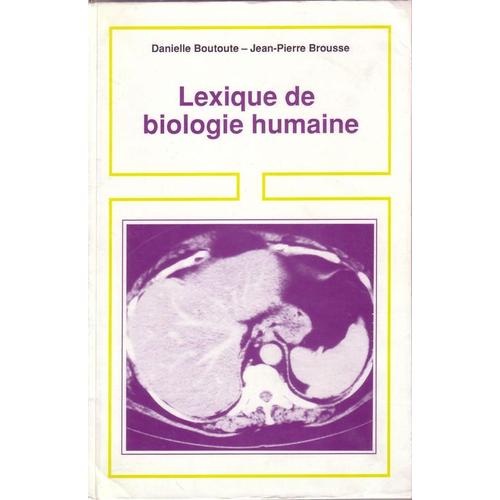 Lexique De Biologie Humaine